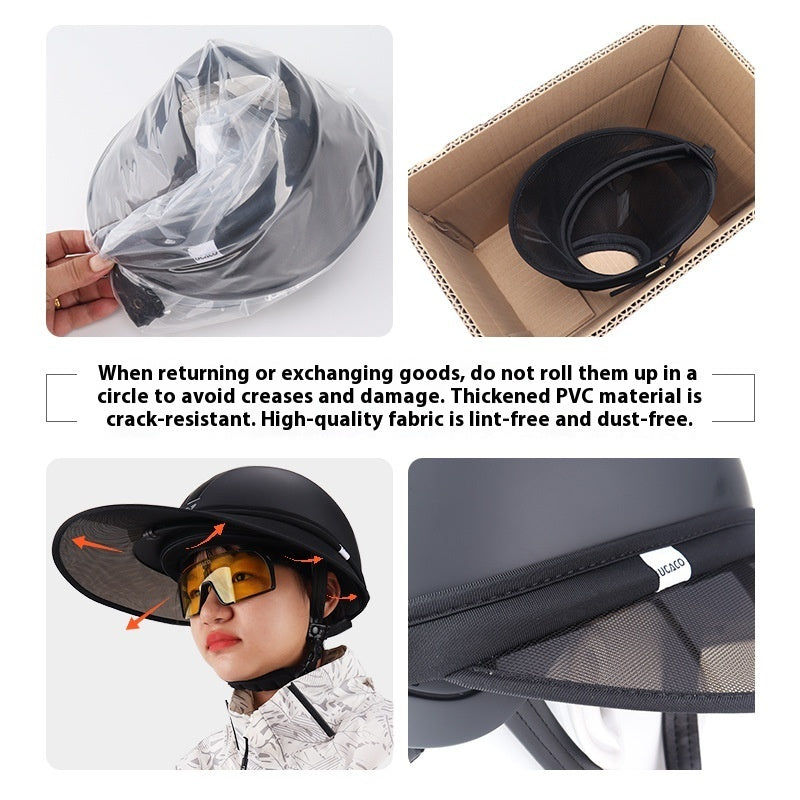Sun-Protective Riding Helmet for Safe Horse Riding