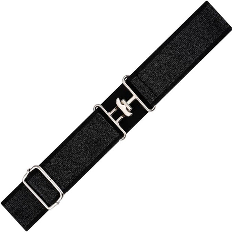 Stretchy Equestrian Riding Belt with Secure Shark Buckle