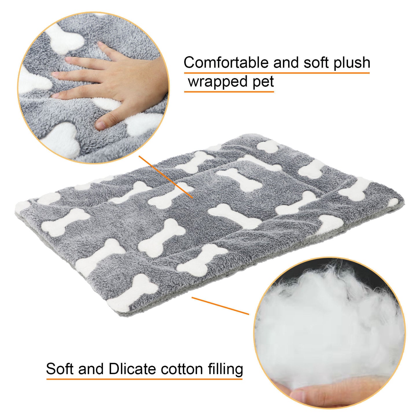 Cozy Self-Heating Cat Bed – Reversible Fleece Mat for Pets