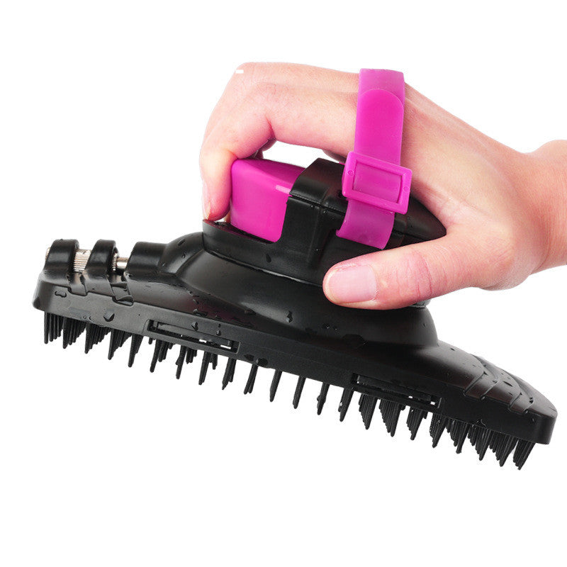 Horse Bath Brush with Water Spray for Gentle Grooming