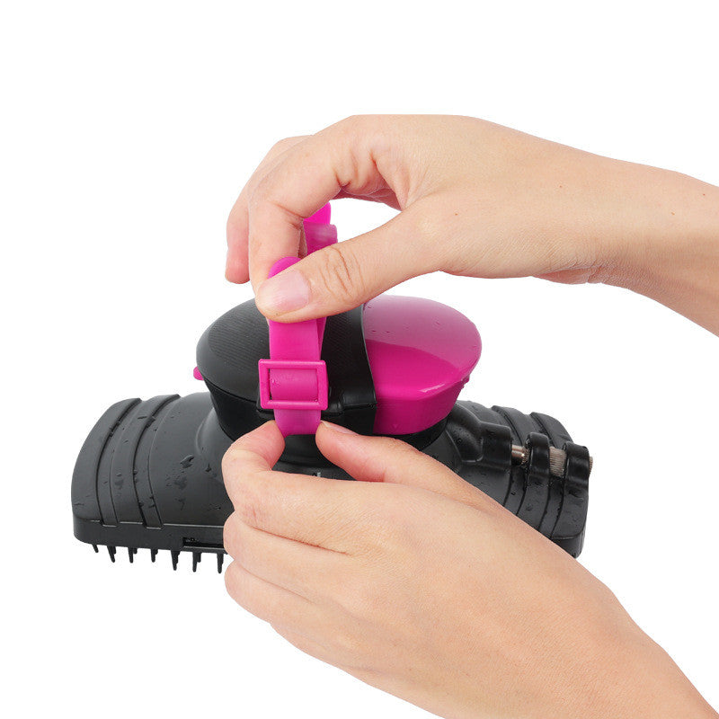 Horse Bath Brush with Water Spray for Gentle Grooming